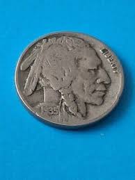 1935 P Full Date Buffalo Nickle 5c Cent Coin BN658 | eBay