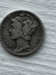 Rare Cracked Die Error 1942 Mercury Silver Dime | eBay