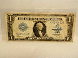 LARGE 1923 $1 ONE DOLLAR “HORSE BLANKET” SILVER CERTIFICATE ...