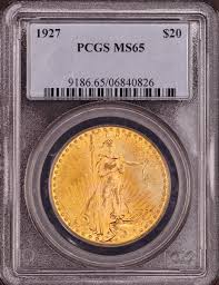 1927 $20 Gold Saint Gaudens Double Eagle PCGS MS65 ...