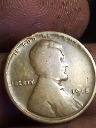 1915 Wheat Penny L Touching Rim Error | eBay