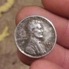 1943 D steel wheat penny