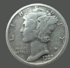 1923 mercury dime US Coin Full Date & Words Good Details ...