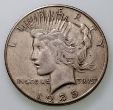1934 $1 Silver Peace Dollar in BU Condition, and 47 similar items