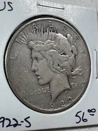 1922-S US Peace Dollar Large Silver Coin | eBay