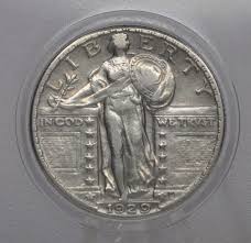 1929 Standing Liberty Silver Quarter - G (Good to Very Fine ...