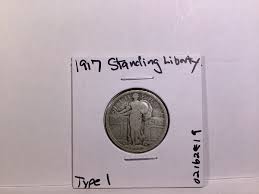 1917 Standing Liberty Silver Quarter Type 1 Key Date US Coin ...