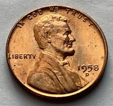 US 1958-D Lincoln Wheat Penny - Etsy