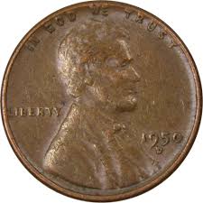 1950 D Lincoln Wheat Cent Circulated Penny 1c Coin Collectible