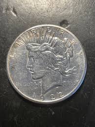 100 year old 1922S silver peace dollar San Francisco mint mark