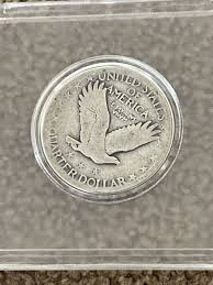 Vintage 1927 Standing Liberty Quarter Dollar Silver 25 Cents Coin (KC) | eBay