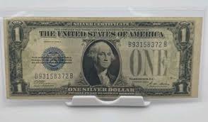 1928-A Funny Back $1 Dollar Bill Silver Certificate, Offset ...