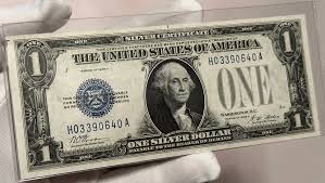 1928A $1 Silver Certificate Dollar Bill Funny Back Blue Seal ...