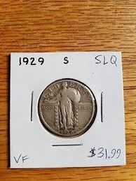 1929 S Standing Liberty Quarter Fine F Silver | eBay