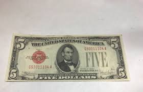 1928 -E , $5 , red seal US Note, choice uncirculated | eBay