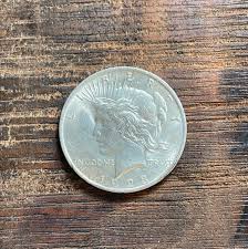 1923 $1 US Silver Peace Dollar Reverse Lamination Error. – USRC