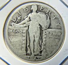 Key Date 1927-D Standing Liberty Quarter -Fine 90% Silver ...
