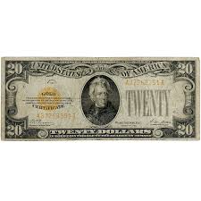 1928 US $20 Gold Certificate – Gold & Silver Pawn Shop