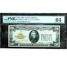 Buy 1928 $20 Gold Certificate FR# 2402 PMG 64 Choice ...