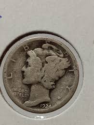👉1924 MERCURY DIME Average Circulated Condion M/25 | eBay