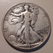 1943 Walking Liberty US Half Dollar Philadelphia Mint 90 ...
