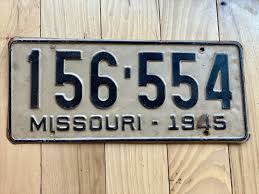 1945 Missouri License Plate | eBay