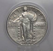 1929 Standing Liberty Silver Quarter - G (good to Very Fine ...