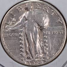 1928-S Standing Liberty Quarter, Extra Fine Circulated Coin ...