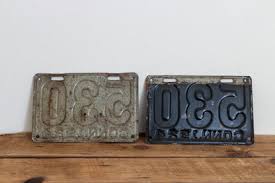 530 Connecticut 1924 License Plate Pair 3 Digit Low Number ...