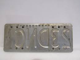 Vintage New Zealand Metal License Plate 23 DNC 1978 1979 ...