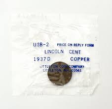1937 D Lincoln Wheat Penny Copper Cent Sealed (Littleton ...