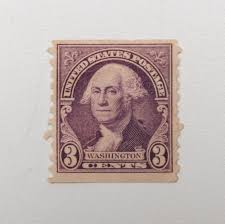 Rare Mint 1932 George Washington 3 Cent Stamp | Purple / Violet Canceled Twice | eBay