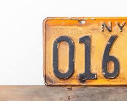 New York 1933 Vintage Omnibus Taxi License Plate - Etsy