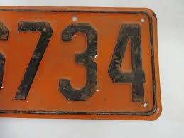 Vtg 1932 KANSAS License Plate Tag 18-6734 DICKINSON County ...
