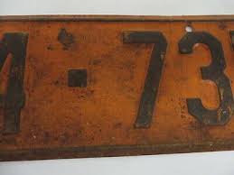 Vintage 1932 KANSAS License Plate Tag 14-735 SALINE County ...