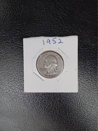 1952 Silver Washington Quarter - Etsy