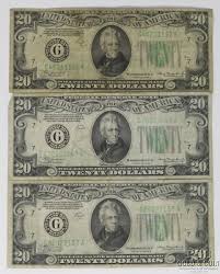 17) Series 1934-A Chicago $20 Federal Reserve Notes 27804 - PGS Gold And Coin