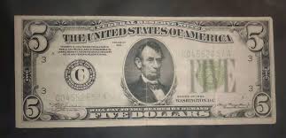 1934 $5 Federal Reserve Bank Note Philadelphia | eBay