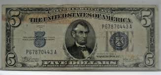 1934 $5 SILVER CERTIFICATE FIVE DOLLAR BILL | eBay