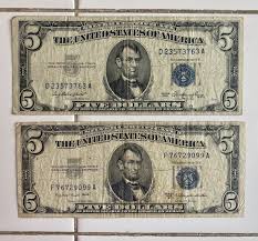 1953 FIVE DOLLAR BILL-United States (SILVER ...