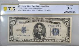 1934 C United States $5 Dollar Silver Certificate P/A Block Note Fr#1653 SPC1041 | eBay