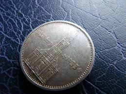 Germany 1934 D Church with Date 5 Reichsmark mark silver ...