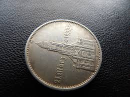 Germany 1934 F Church with Date 5 Reichsmark mark silver ...