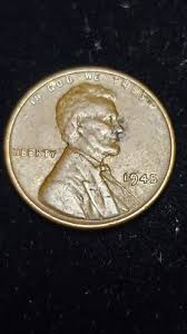 1945 Wheat Penny No Mint Mark LIBERTY (L) Error RARE llBERTY Rim Ungraded | eBay