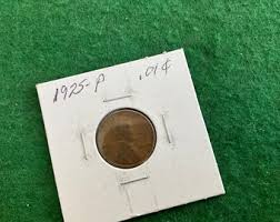 1925-P - Lincoln Wheat Cent Penny - Coin No 14611 - in a Protective 2x2 - Etsy