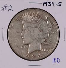 1934-S Peace Silver Dollar #2 | eBay