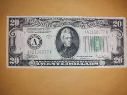 1934 Bank of Boston $20 Federal Reserve Note Green Seal | eBay