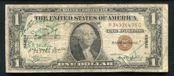 1935-A $1 ONE DOLLAR “HAWAII” SILVER CERTIFICATE “WWII SHORT ...