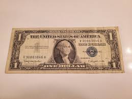 1957 Rare $1 Dollar Bill Series 1957 B Silver Certificate ...