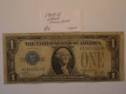 1928 $1 ONE DOLLAR BILL BLUE SEAL FUNNYBACK SILVER CERTIFICATE ERROR NOTE #6 | eBay